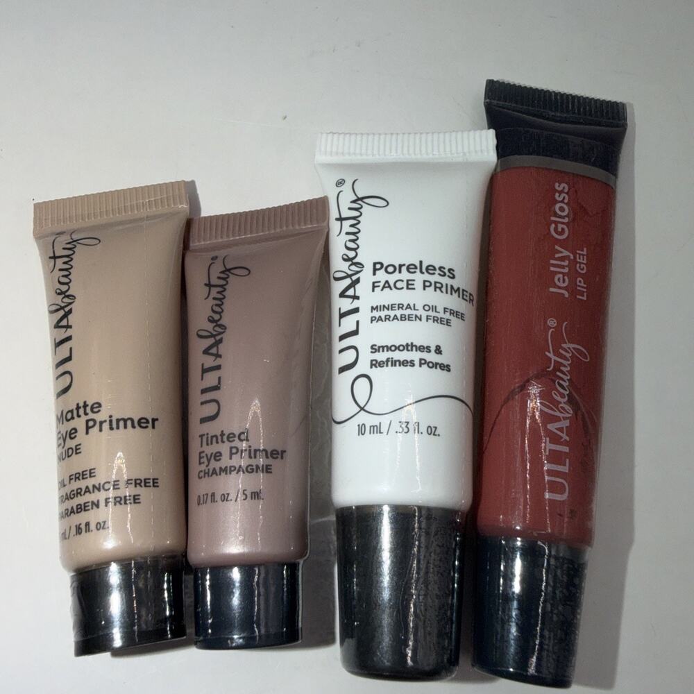 Ulta Beauty Makeup Lot - New - Eye and Face Primer, Jelly gloss